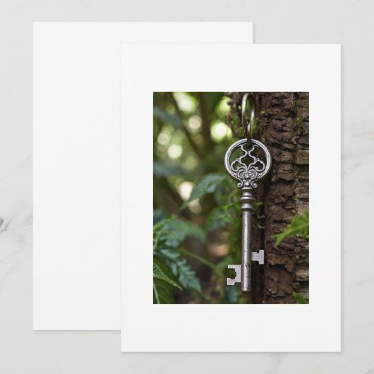 sleutel en boom kaart (Voorkant / Achterkant)