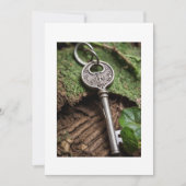 Sleutel en boom kaart (Voorkant)