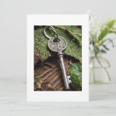 Sleutel en boom kaart (Staand voorkant)