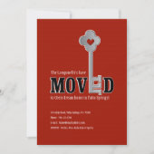 Sleutel en het Hart, de Rode Moving Aankondiging (Voorkant)