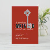 Sleutel en het Hart, de Rode Moving Aankondiging (Staand voorkant)