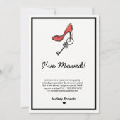 Sleutel en hoge hiel van de moderne Lady's Housewa Kaart (Voorkant)