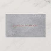 Sleutel en Huis - Onroerend goed Visitekaartje (Achterkant)