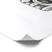  sleutel en vergrendelingsillustratie poster (Hoek)