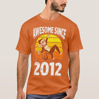 Sleutel Geweldige sinds 2012 10e verjaardag 10 jaa T-shirt
