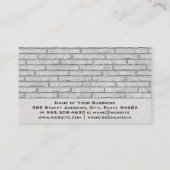 Sleutel Hamer | Bakstenen muur Achtergrond  Visitekaartje (Achterkant)