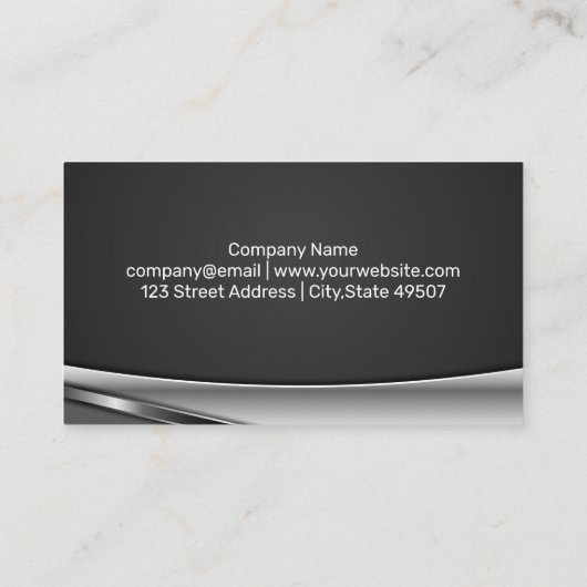 Sleutel Hamer Gereedschap | Timmerman  Visitekaartje (Achterkant)