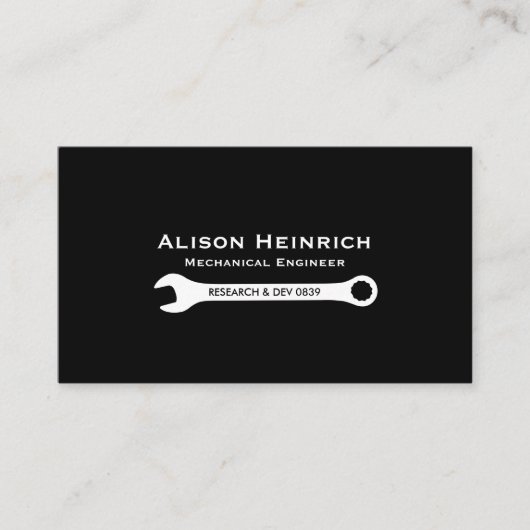 Sleutel Hardware Gereedschap Visitekaartje (Voorkant)