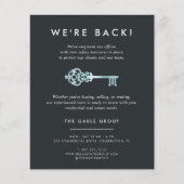  sleutel | Heropening van activiteiten onroerend g Flyer (Voorkant)