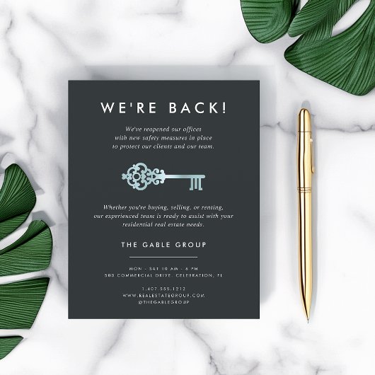  sleutel | Heropening van activiteiten onroerend g Flyer