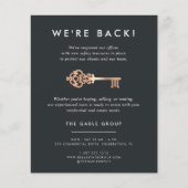  sleutel | Heropening van activiteiten onroerend g Flyer (Voorkant)