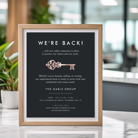 sleutel | Heropening van activiteiten onroerend g Poster