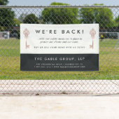 sleutel | Heropening van activiteiten onroerend g Spandoek (Insitu)