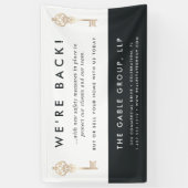  sleutel | Heropening van activiteiten onroerend g Spandoek (Verticaal)