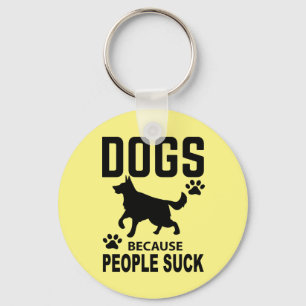 Sleutel Hond Moeder Introvert Hater Schattige Duit Sleutelhanger