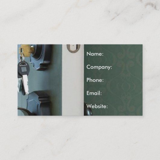 Sleutel in Open House Real Estate Visitekaartje (Voorkant)