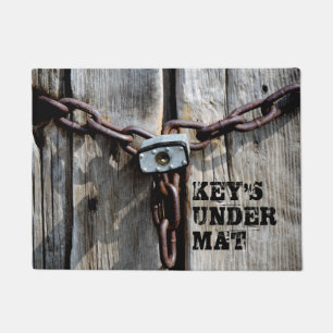 "Sleutel is onder Mat" FUN! Deurmat