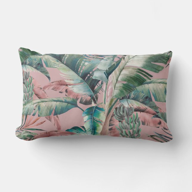  sleutel Largo Banana Palm Lumbar Pillow Kussen (Voorkant)