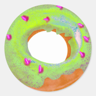 sleutel Limoen Donut Wall Sticker
