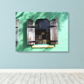 Sleutel Limoen Pie Window Key West Florida Wrapped Canvas Afdruk (Insitu (Houten vloer))