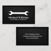 Sleutel Logo | Koolstofvezel Achtergrond Visitekaartje (Voorkant / Achterkant)