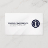  sleutel Logo | Onroerend goed Visitekaartje (Voorkant)