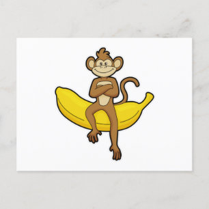 Sleutel met Banana Briefkaart