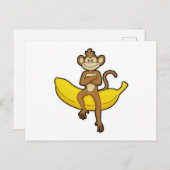 Sleutel met Banana Briefkaart (Voorkant / Achterkant)