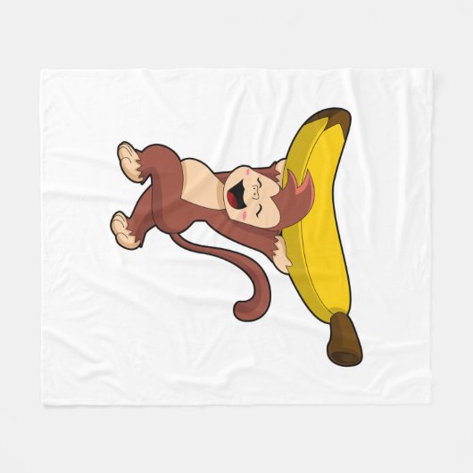 Sleutel met Banana Fleece Deken (Voorkant (Horizontaal))