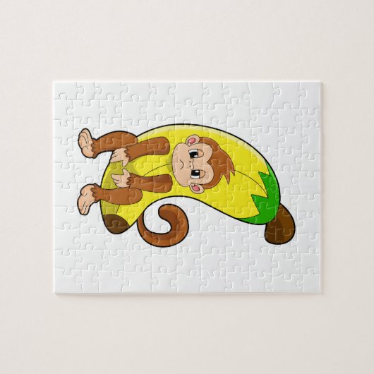 Sleutel met Banana Legpuzzel (Horizontaal)