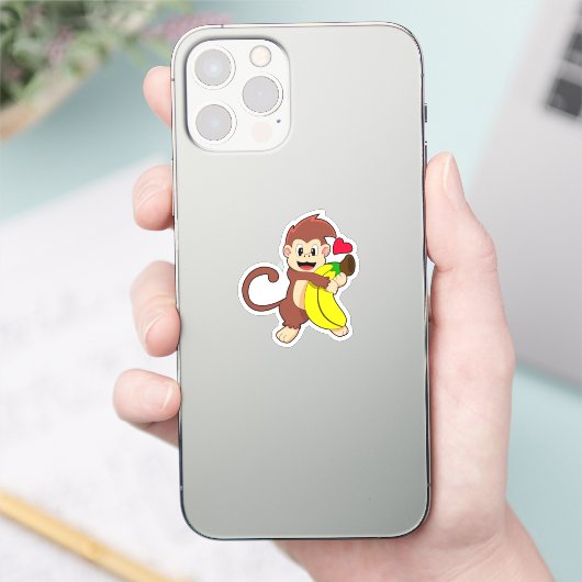 Sleutel met Banana Sticker (Telefoon)