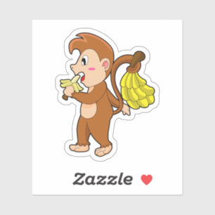 Sleutel met Bananen Sticker