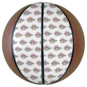 Sleutel met roze rozen basketbal (Verticaal)