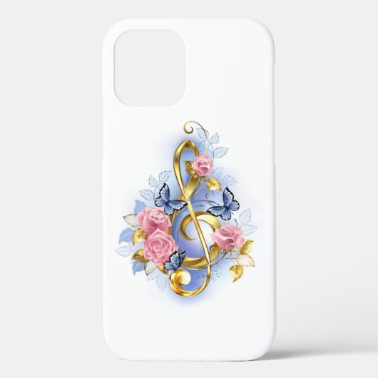 Sleutel met roze rozen Case-Mate iPhone case (Achterkant)