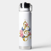 Sleutel met roze rozen waterfles (Achterkant)