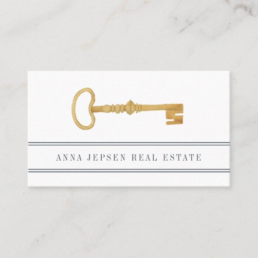  sleutel | Onroerend goed Visitekaartje (Voorkant)