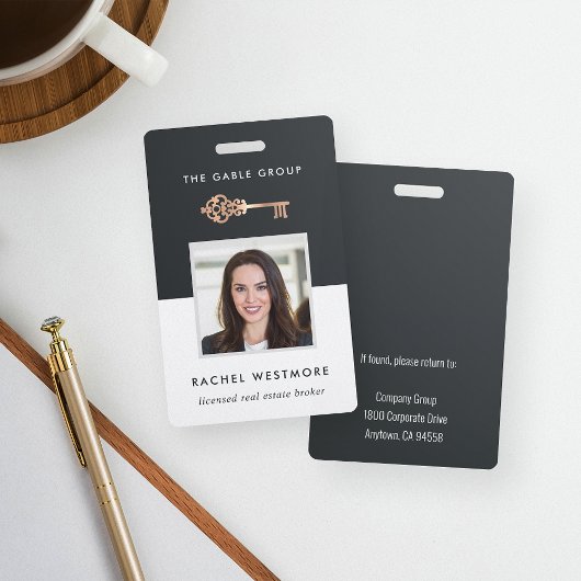 sleutel | Onroerend goed werknemer Foto-ID Badge