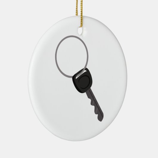 Sleutel op een Ring Keramisch Ornament (Rechts)