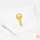 Sleutel Ronde Sticker (Envelop)