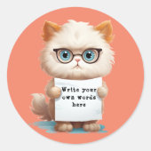 Sleutel Ronde Sticker (Voorkant)