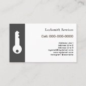 Sleutel & slotenmaker visitekaartje (Voorkant)