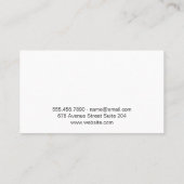 Sleutel & Stadsgezicht Visitekaartje (Achterkant)