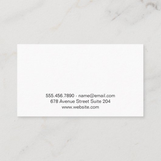 Sleutel & Stadsgezicht Visitekaartje (Achterkant)