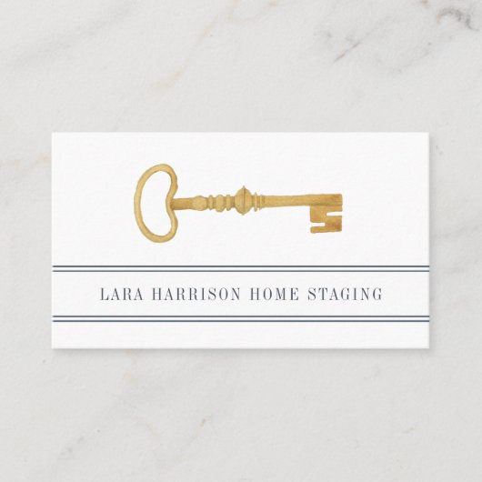  sleutel | Stationering thuis Visitekaartje (Voorkant)