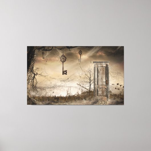 "Sleutel tot de deur" Canvas Afdruk (Voorkant)