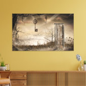 "Sleutel tot de deur" Canvas Afdruk (Insitu (Woonkamer))