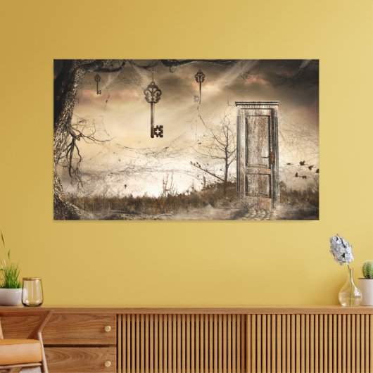 "Sleutel tot de deur" Canvas Afdruk (Insitu (Woonkamer))