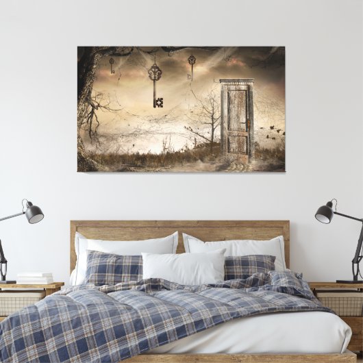"Sleutel tot de deur" Canvas Afdruk (Insitu (Slaapkamer))