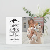 Sleutel tot de Uitnodiging van het Afstuderen van  (Staand voorkant)