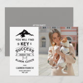 Sleutel tot de Uitnodiging van het Afstuderen van  (Voorkant / Achterkant)